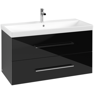 Villeroy und Boch Villeroy & Boch Meuble sous-lavabo Avento A89200B3 967 x 520 x 447 mm Crystal Black