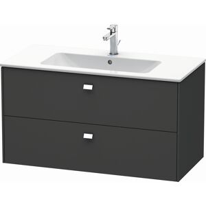 Duravit Brioso BR410301049 1020x553 mm Graphite Mat , 2 Graphite Mat , poignée chromée