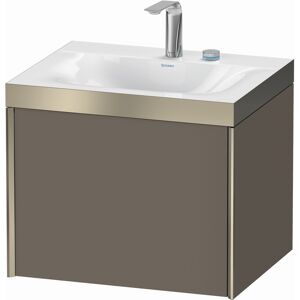 Duravit XViu Duravit vasque XV4609EB190P 60x48cm, 2000 , 2 trous pour robinetterie, champagne mat, Cadres P, flanelle gris soie mat