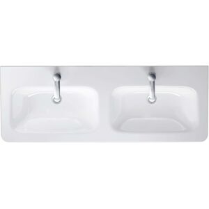 Duravit DuraStyle double vasque 2338130000 130 x 48 cm, blanc, trou pour robinet 2000 , pour meuble - Publicité