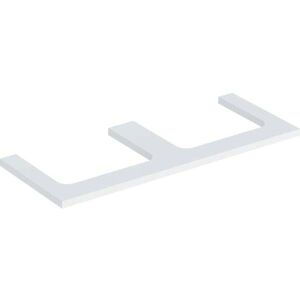 Geberit Modèle 505.345.00 - Plaque de lavabo à deux découpes - Publicité Geberit Modèle 505.345.00 - Plaque de lavabo à deux découpes - Publicité