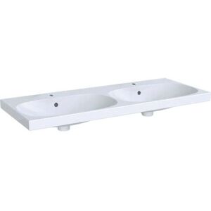 Lavabo double Geberit Acanto - 1200x480mm, Blanc, KeraTect - Publicité Lavabo double Geberit Acanto - 1200x480mm, Blanc, KeraTect - Publicité