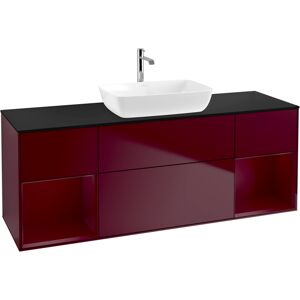 Villeroy & Boch Finion Meuble sous-lavabo noir mat - 160cm - Publicité Villeroy & Boch Finion Meuble sous-lavabo noir mat - 160cm - Publicité
