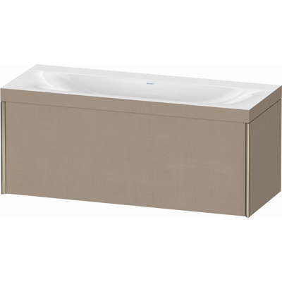 Duravit Xviu Ensemble Lavabo et Meuble - Lin/Champagne - Publicité Duravit Xviu Ensemble Lavabo et Meuble - Lin/Champagne - Publicité