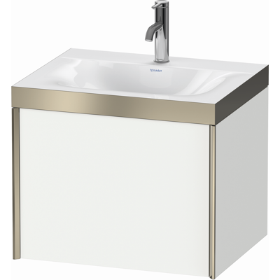 Duravit Lavabo mural C-bonded - 1 Bassin, Blanc Mat/Champagne - Publicité Duravit Lavabo mural C-bonded - 1 Bassin, Blanc Mat/Champagne - Publicité