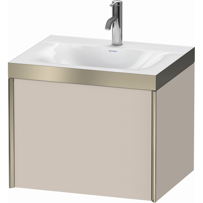 Ensemble Lavabo Murale Duravit Xviu - Taupe & Champagne - 600x480mm - Publicité Ensemble Lavabo Murale Duravit Xviu - Taupe & Champagne - 600x480mm - Publicité