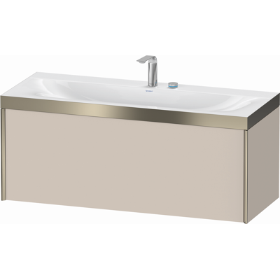 Duravit Xviu Ensemble Lavabo C-Bonded - Fixation murale avec un tiroir - Publicité Duravit Xviu Ensemble Lavabo C-Bonded - Fixation murale avec un tiroir - Publicité