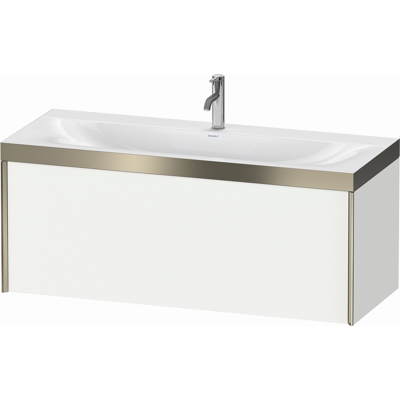 Duravit XViu Ensemble Lavabo Mur - Blanc/Champagne - 1200x480mm - Publicité Duravit XViu Ensemble Lavabo Mur - Blanc/Champagne - 1200x480mm - Publicité