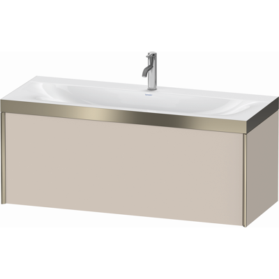 Duravit XViu Ensemble Mural Taupe - Lavabo et Meuble - Publicité Duravit XViu Ensemble Mural Taupe - Lavabo et Meuble - Publicité