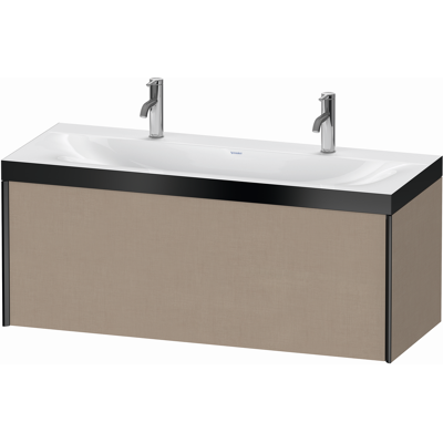 Duravit Xviu Ensemble Double Lavabo c-bonded avec Trou de Robinet - Mural, 1200x480mm - Publicité Duravit Xviu Ensemble Double Lavabo c-bonded avec Trou de Robinet - Mural, 1200x480mm - Publicité