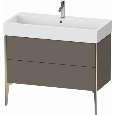 Duravit Xviu Meuble sous lavabo - 2 tiroirs - gris flanelle - Publicité Duravit Xviu Meuble sous lavabo - 2 tiroirs - gris flanelle - Publicité