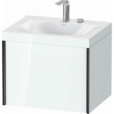 Duravit Xviu Ensemble Lavabo C-bonded - Fixation murale, 2 trous, Blanc & Noir - Publicité Duravit Xviu Ensemble Lavabo C-bonded - Fixation murale, 2 trous, Blanc & Noir - Publicité