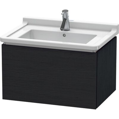 Duravit L-Cube Meuble Sous-Vasque Murale, Eiche Noir Mat, 1 Tiroir - Publicité Duravit L-Cube Meuble Sous-Vasque Murale, Eiche Noir Mat, 1 Tiroir - Publicité