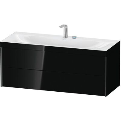 Ensemble de lavabo mural Duravit Xviu - Noir Brillant/Mate - Publicité Ensemble de lavabo mural Duravit Xviu - Noir Brillant/Mate - Publicité