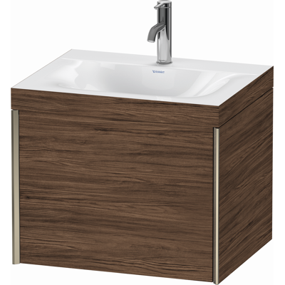 Duravit Nussbaum dunkel Ensemble mural Lavabo et meuble - Set lavabo et meuble - Publicité Duravit Nussbaum dunkel Ensemble mural Lavabo et meuble - Set lavabo et meuble - Publicité