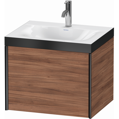 Duravit Nussbaum Natur / Schwarz Matt Ensemble Lavabo Mural - Technologie c-bonded - Publicité Duravit Nussbaum Natur / Schwarz Matt Ensemble Lavabo Mural - Technologie c-bonded - Publicité