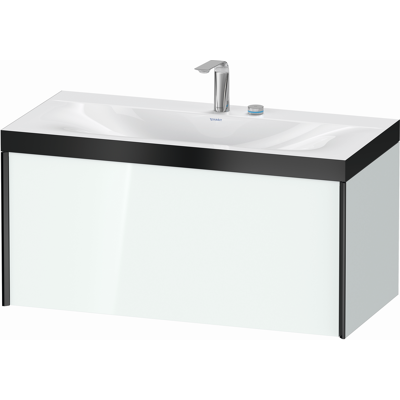 Duravit XViu Ensemble Lavabo C-bonded Blanc Brillant / Noir Mat - Ensemble Lavabo - Publicité Duravit XViu Ensemble Lavabo C-bonded Blanc Brillant / Noir Mat - Ensemble Lavabo - Publicité