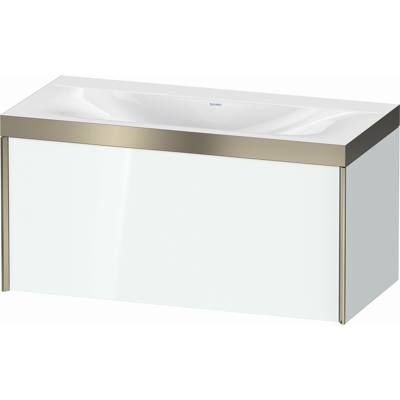 Duravit Xviu Ensemble Lavabo c-bonded - 1 Tiroir, Sans Trou Robinet, 1000mm - Publicité Duravit Xviu Ensemble Lavabo c-bonded - 1 Tiroir, Sans Trou Robinet, 1000mm - Publicité