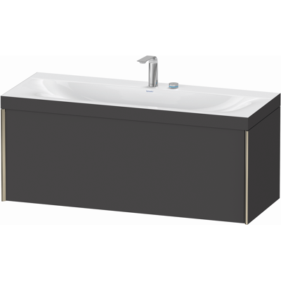 Duravit Xviu Ensemble Lavabo C-Bonded - Montage mural, 1 tiroir, 2 trous de robinet - Publicité Duravit Xviu Ensemble Lavabo C-Bonded - Montage mural, 1 tiroir, 2 trous de robinet - Publicité