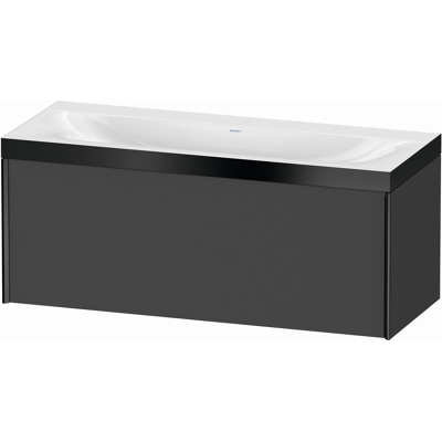 Duravit Xviu C-Bonded Ensemble Lavabo - Montage mural, 1200mm, Graphite Mat - Publicité Duravit Xviu C-Bonded Ensemble Lavabo - Montage mural, 1200mm, Graphite Mat - Publicité
