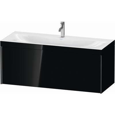 Ensemble lavabo mural noir brillant Duravit avec cadre C-Bonded XV4612OB240C - Publicité Ensemble lavabo mural noir brillant Duravit avec cadre C-Bonded XV4612OB240C - Publicité