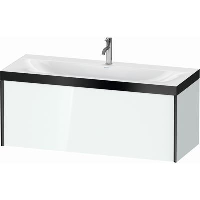 Ensemble Lavabo Murale Duravit XViu - Blanc Brillant / Noir Mat - C-Bonded - Publicité Ensemble Lavabo Murale Duravit XViu - Blanc Brillant / Noir Mat - C-Bonded - Publicité
