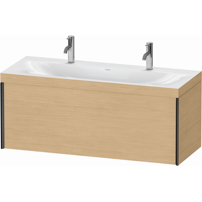 Duravit Xviu Eiche Natur Schwarz Matt Set - Ensemble de Lavabos - Publicité Duravit Xviu Eiche Natur Schwarz Matt Set - Ensemble de Lavabos - Publicité