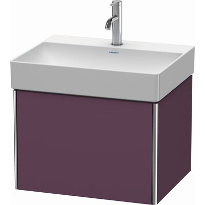 Duravit XSquare Unité de lavabo murale - Aubergine laque mate - Publicité Duravit XSquare Unité de lavabo murale - Aubergine laque mate - Publicité