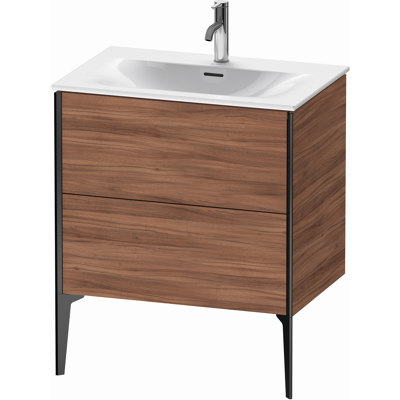 Duravit XViu Noyer Nature Noir Mat Meuble sous lavabo - Publicité Duravit XViu Noyer Nature Noir Mat Meuble sous lavabo - Publicité