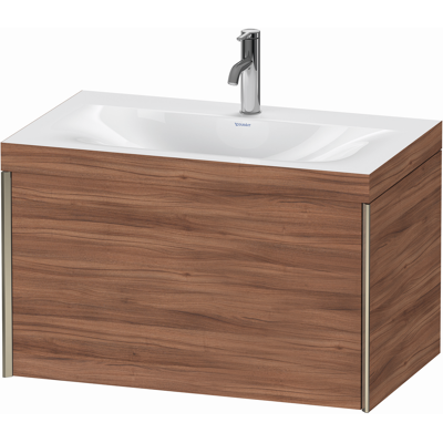Duravit Nussbaum Nature / Champagne Mat Ensemble lavabo c-bonded - 80x48cm - Publicité Duravit Nussbaum Nature / Champagne Mat Ensemble lavabo c-bonded - 80x48cm - Publicité