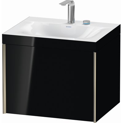 Duravit XViu Ensemble lavabo mural à 2 trous - Noir & Champagne - Publicité Duravit XViu Ensemble lavabo mural à 2 trous - Noir & Champagne - Publicité