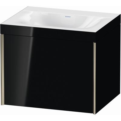 Duravit Champagne Mat/Noir Brillant Ensemble Lavabo et Meuble Mural - Publicité Duravit Champagne Mat/Noir Brillant Ensemble Lavabo et Meuble Mural - Publicité