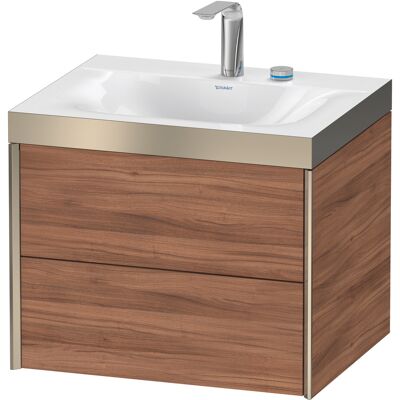 Duravit Xviu Nussbaum Natur Ensemble Mural - Lavabo - Publicité Duravit Xviu Nussbaum Natur Ensemble Mural - Lavabo - Publicité