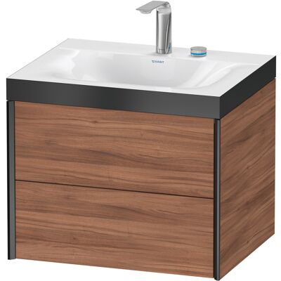 Duravit Ensemble lavabo mural Noyer Nature/Noir Mat XViu - Ensemble - Publicité Duravit Ensemble lavabo mural Noyer Nature/Noir Mat XViu - Ensemble - Publicité