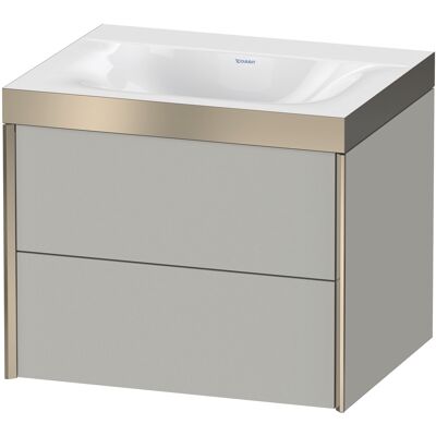 Ensemble lavabo mural Duravit en gris béton mat - XV4614NB107P - Publicité Ensemble lavabo mural Duravit en gris béton mat - XV4614NB107P - Publicité