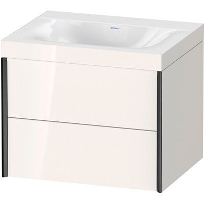 Ensemble de meubles de salle de bain mural blanc brillant C-bonded Duravit - Publicité Ensemble de meubles de salle de bain mural blanc brillant C-bonded Duravit - Publicité