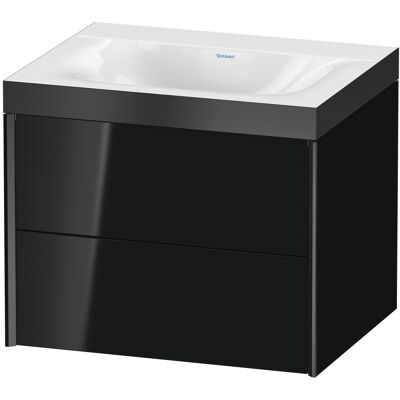 Ensemble de salle de bain mural Duravit XViu en Noir Brillant avec deux tiroirs - Publicité Ensemble de salle de bain mural Duravit XViu en Noir Brillant avec deux tiroirs - Publicité
