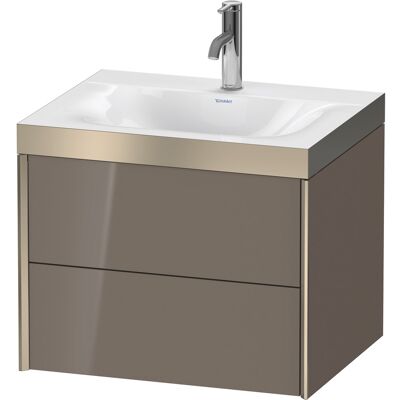 Duravit Ensemble de lavabo mural gris flannel c-bonded - Publicité Duravit Ensemble de lavabo mural gris flannel c-bonded - Publicité