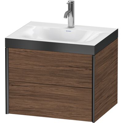 Ensemble Mural Duravit Nussbaum Foncé avec Deux Tiroirs - Lavabo - Publicité Ensemble Mural Duravit Nussbaum Foncé avec Deux Tiroirs - Lavabo - Publicité