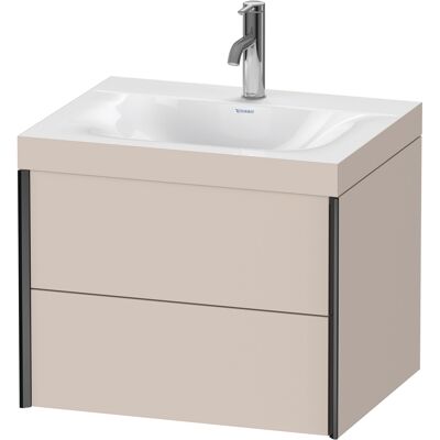 Ensemble Lavabo Duravit Xviu C-Bonded Murale - Taupe Mat & Noir - Publicité Ensemble Lavabo Duravit Xviu C-Bonded Murale - Taupe Mat & Noir - Publicité