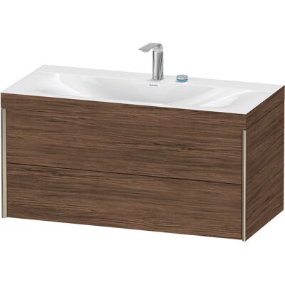 Duravit Nussbaum foncé Ensemble meuble lavabo mural avec 2 tiroirs - Ensemble lavabo - Publicité Duravit Nussbaum foncé Ensemble meuble lavabo mural avec 2 tiroirs - Ensemble lavabo - Publicité