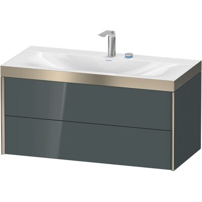 Duravit Lavabo Mural Dolomiti Grey - Ensemble avec 2 Tiroirs - Publicité Duravit Lavabo Mural Dolomiti Grey - Ensemble avec 2 Tiroirs - Publicité