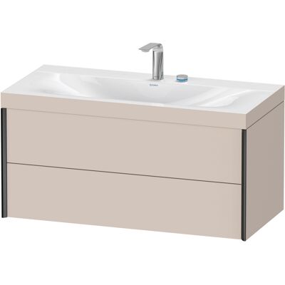 Duravit Xviu Ensemble C-Bonded Murale, Taupe - Ensemble Lavabo - Publicité Duravit Xviu Ensemble C-Bonded Murale, Taupe - Ensemble Lavabo - Publicité