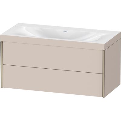 Ensemble mural Duravit XViu Taupe - Lavabo - Publicité Ensemble mural Duravit XViu Taupe - Lavabo - Publicité
