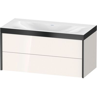 Duravit Xviu Ensemble C-Bonded Mural Blanc Brillant - Ensemble Lavabo - Publicité Duravit Xviu Ensemble C-Bonded Mural Blanc Brillant - Ensemble Lavabo - Publicité