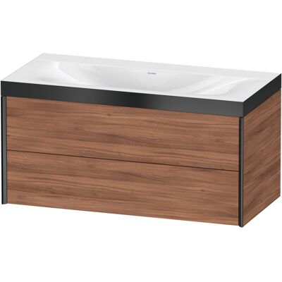Duravit Nussbaum Nature/Profil Noir Mat Ensemble Lavabo Mural - XV4616NB279P - Publicité Duravit Nussbaum Nature/Profil Noir Mat Ensemble Lavabo Mural - XV4616NB279P - Publicité