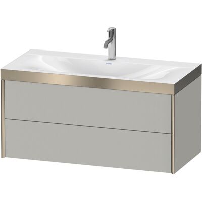 Ensemble salle de bain mural Duravit Betongrau Matt avec 2 tiroirs - XViu, Modèle XV4616OB107P - Publicité Ensemble salle de bain mural Duravit Betongrau Matt avec 2 tiroirs - XViu, Modèle XV4616OB107P - Publicité