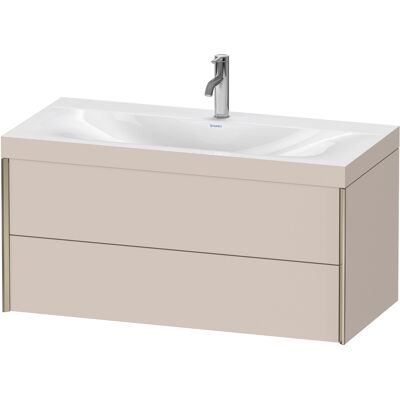 Duravit Marque Modèle - Ensemble de Mobilier de Salle de Bain Mural - Taupe Mat - Publicité Duravit Marque Modèle - Ensemble de Mobilier de Salle de Bain Mural - Taupe Mat - Publicité