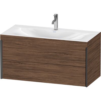 Duravit Nussbaum Sombre Ensemble de lavabo mural avec deux tiroirs - Publicité Duravit Nussbaum Sombre Ensemble de lavabo mural avec deux tiroirs - Publicité