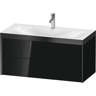 Ensemble Lavabo Murale Duravit Xviu C-Bonded - Noir Brillant/Mat - Modèle C - Publicité Ensemble Lavabo Murale Duravit Xviu C-Bonded - Noir Brillant/Mat - Modèle C - Publicité